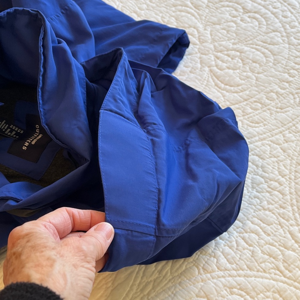 Lands End Outfitters Fleece‎ Jacket Adjustable Seat Protection Women's 1X Blue - Picture 5 of 16